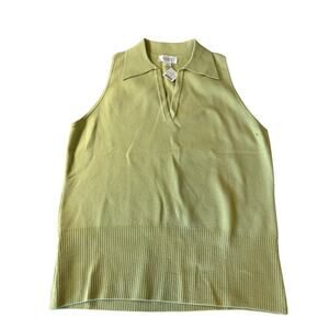 NWT Retro Ann Taylor LOFT sleeveless V-Neck Sweater Size Large